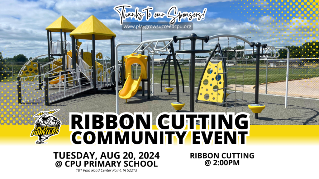 Center Point Urbana Social Play Grow Succeed Ribbon Cutting Invite