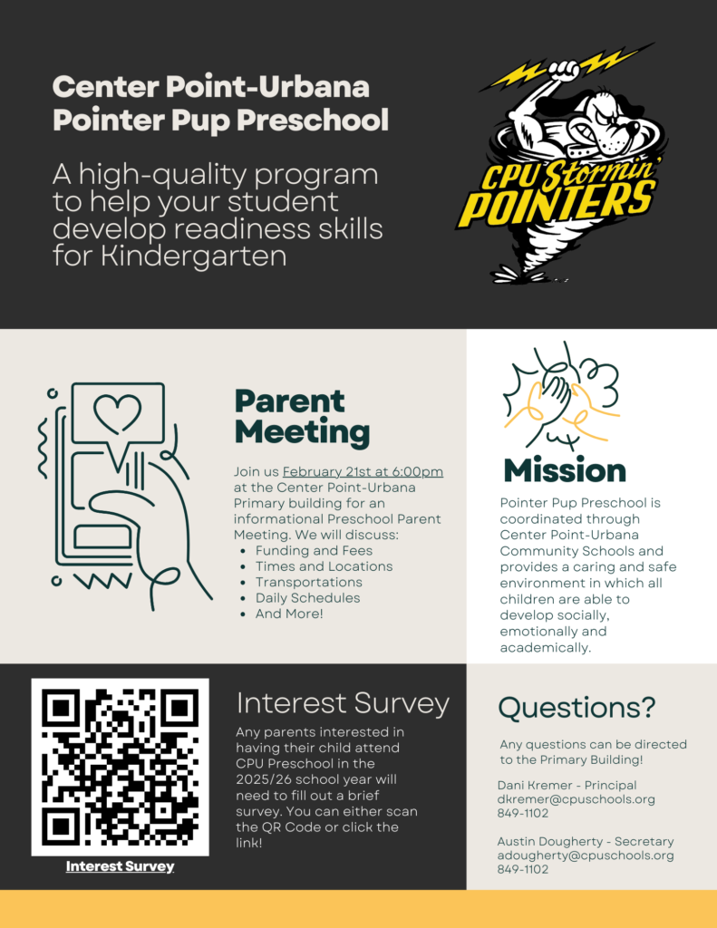 Pointer Pup Preschool Flyer