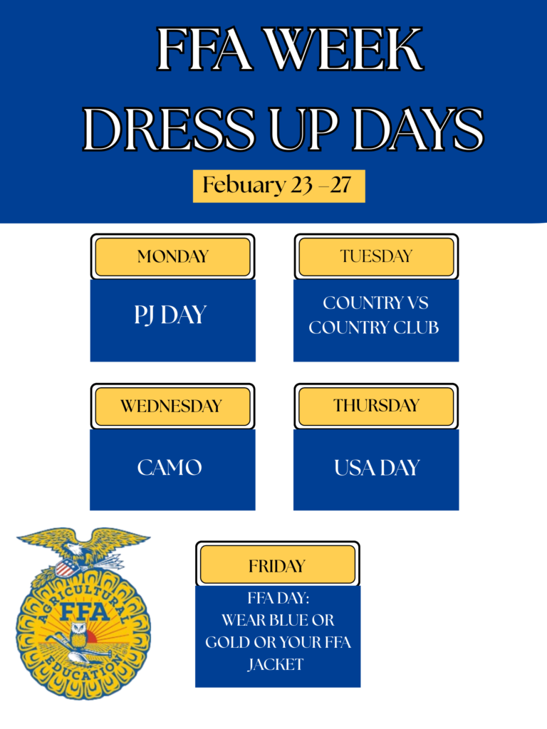FFA week dress up days 